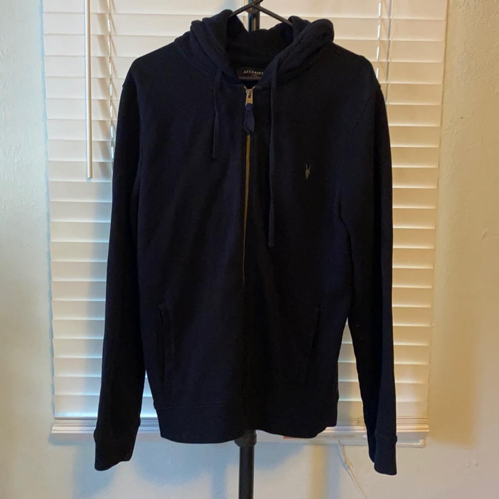 All Saints black large hoodie